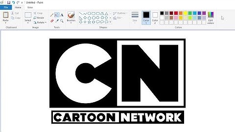 How to draw a different Cartoon Network logo using MS Paint | How to draw on your computer