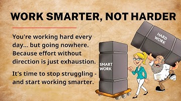 Hard Work vs Smart Work 🔥 || Learn English With Podcast || Level 2 || Improve Your English Skills ✅