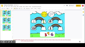 Rainbow Tally Marks - Google Slides