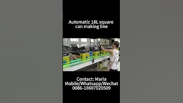 Automatic 18L square can making production line