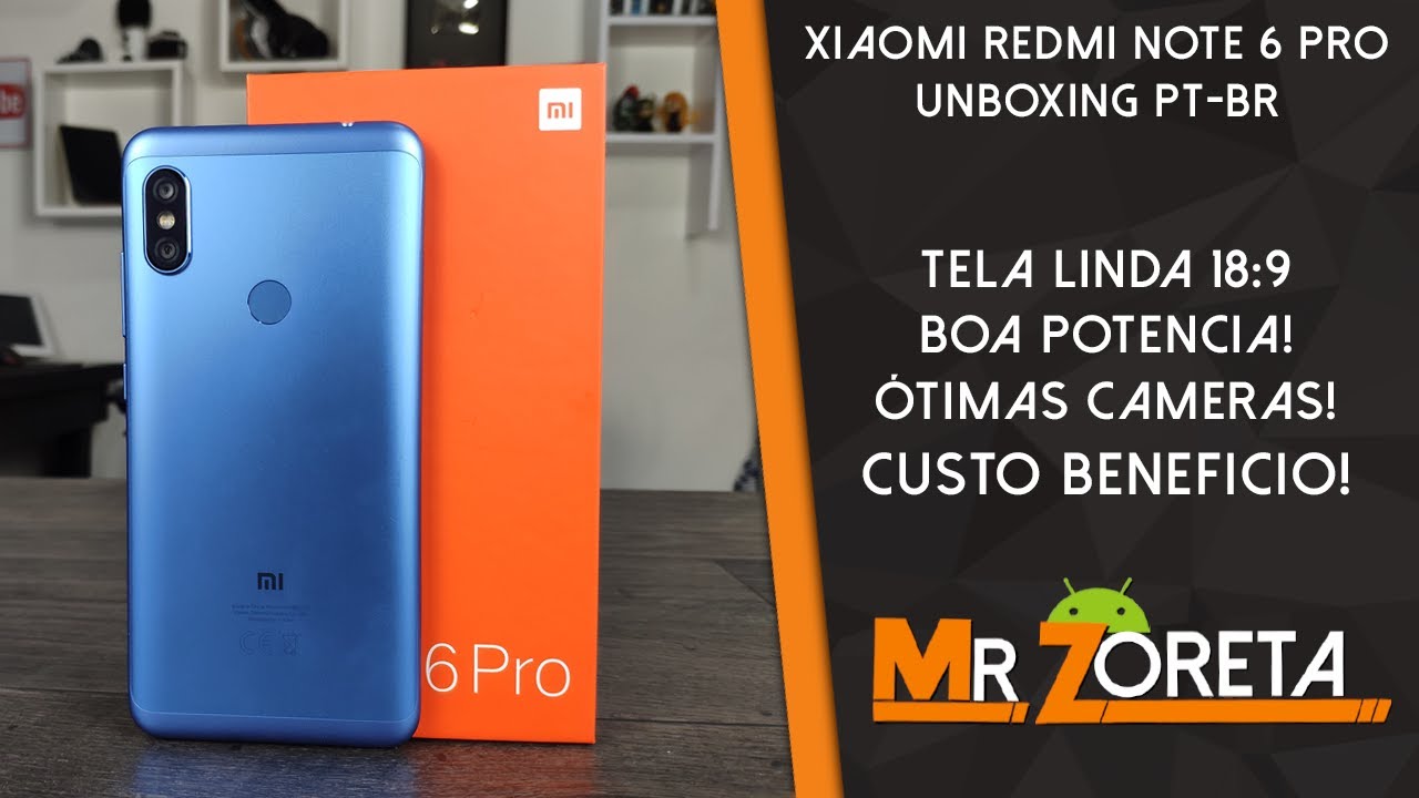 smartphone xiaomi redmi note 6 pro 32gb preto