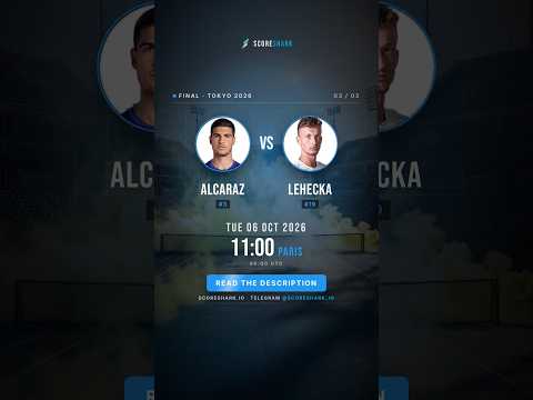 Video Carlos Alcaraz vs Jiri Lehecka — Tokyo 2026 Final