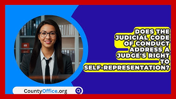 Does The Judicial Code Of Conduct Address A Judge