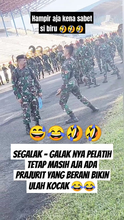 Saat Prajurit TNI uji nyali joget depan pelatih yang lagi mengang selang bikin ngakak πππ
