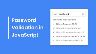 Password Validation Check in HTML CSS & JavaScript | Password Strength Check in JavaScript screenshot 5
