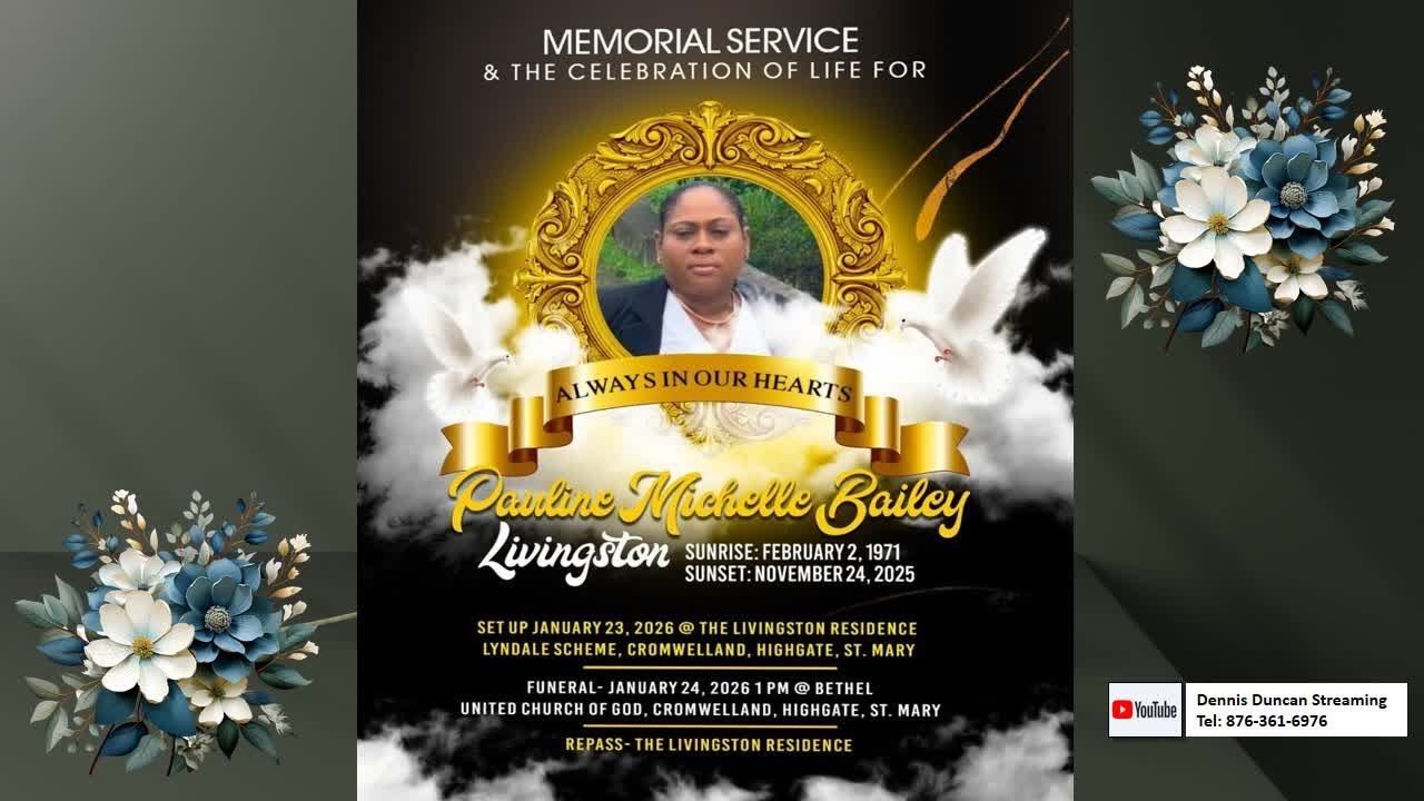Memorial Service Celebrating the Life of Pauline Michelle Bailey Livingston
