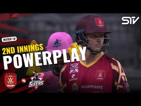 2nd Innings Powerplay | Vancouver Anchors VS Toronto Sixers | Match 10 | Canada Super 60 2026 | ZQ1H