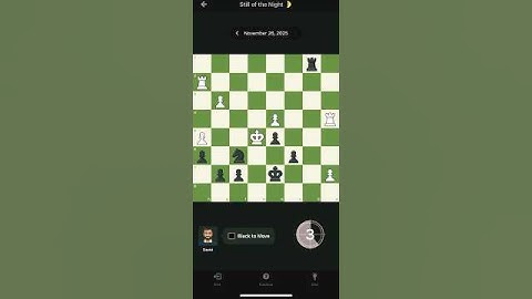 Daily Chess Puzzle No. 398 | Still of the Night