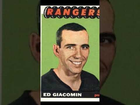 Ed Giacomin New York Rangers 1965-66 Topps 21 NHL Hockey Card #nyrangers  #hockeycards #hockey