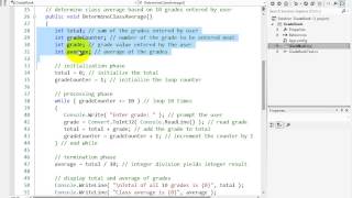 lesson05 01 Class Average Using Counter Controlled Repetition