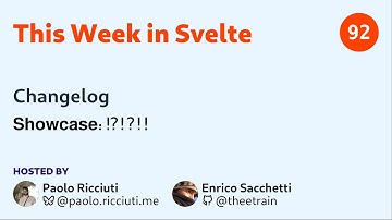 This Week in Svelte, Ep. 92 — Changelog