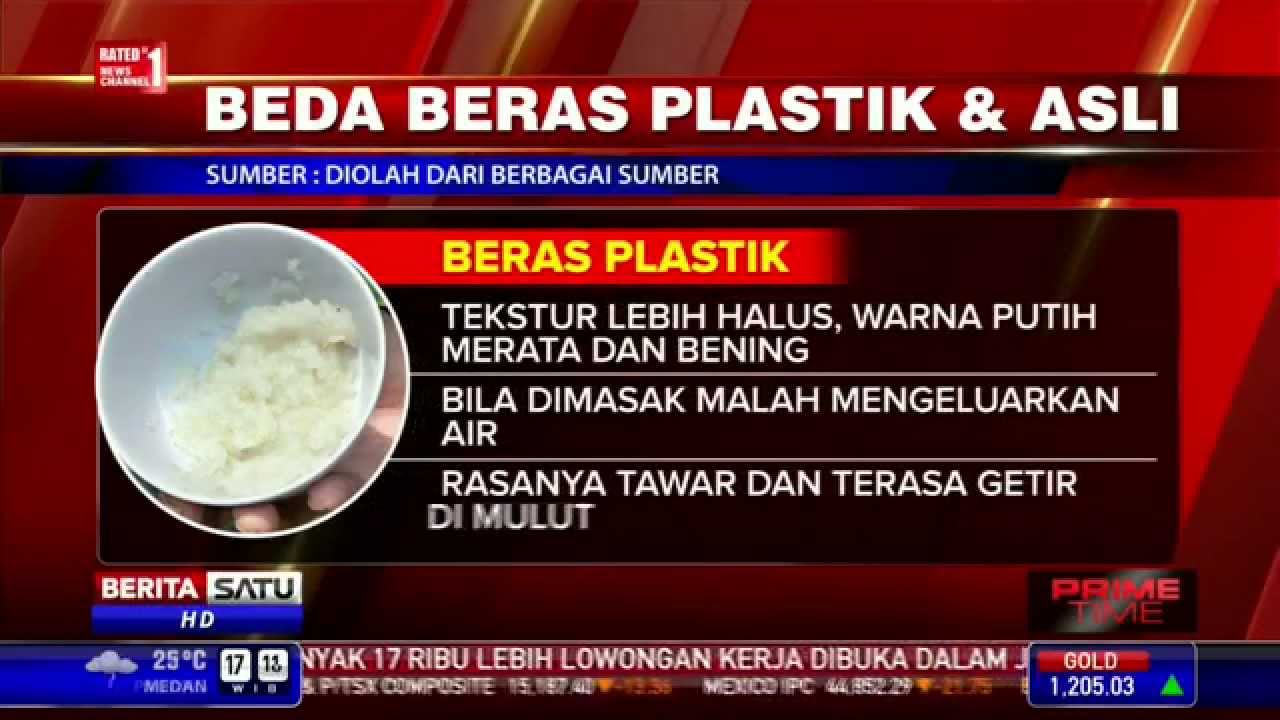 Ciri ciri Beras Plastik YouTube