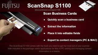 Fujitsu ScanSnap s1100 Video Review and Best Price on Fujitsu ScanSnap s1100