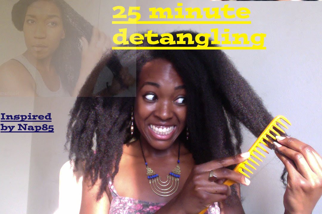 25 Minute Detangling Attempt On Waist Length 4c Hair Naptural 85
