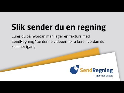 Slik sender du en regning