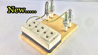 Making 220V Electric Generator With Spark Plug