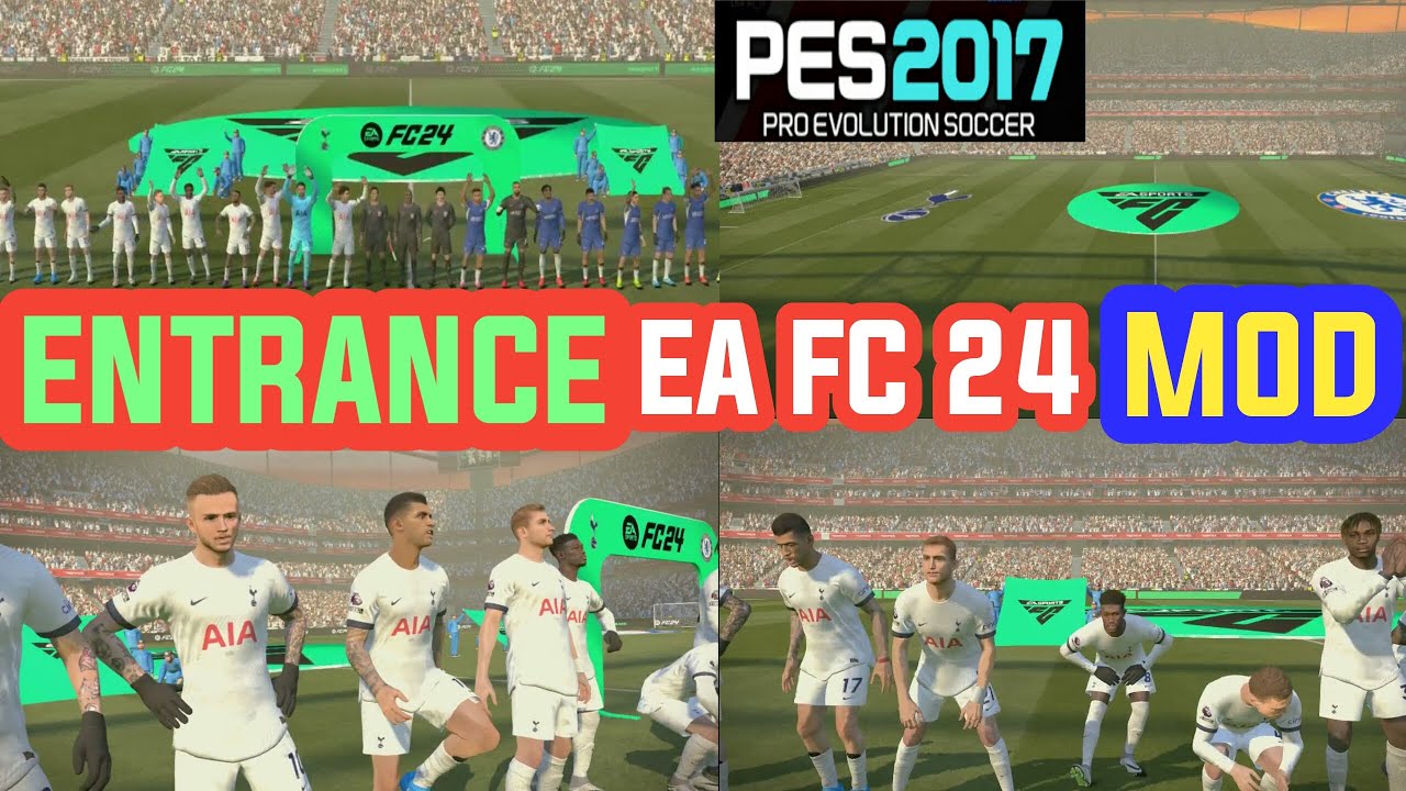 PES 2017 NEW ENTRANCE MOD EA FC 2024 SEASON 2023 - YouTube