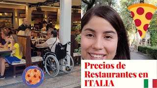 Cuanto cuesta COMER en ITALIA? Precios de los RESTAURANTES