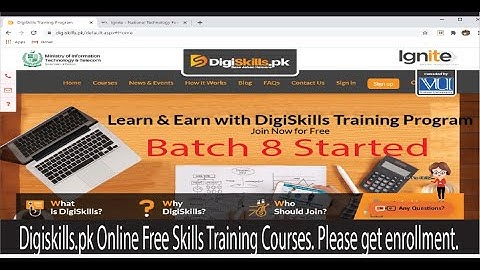 Digiskills Training Program Batch 8 Registration 2020|Batch 8 enrollment date|Careu Animated Videos.