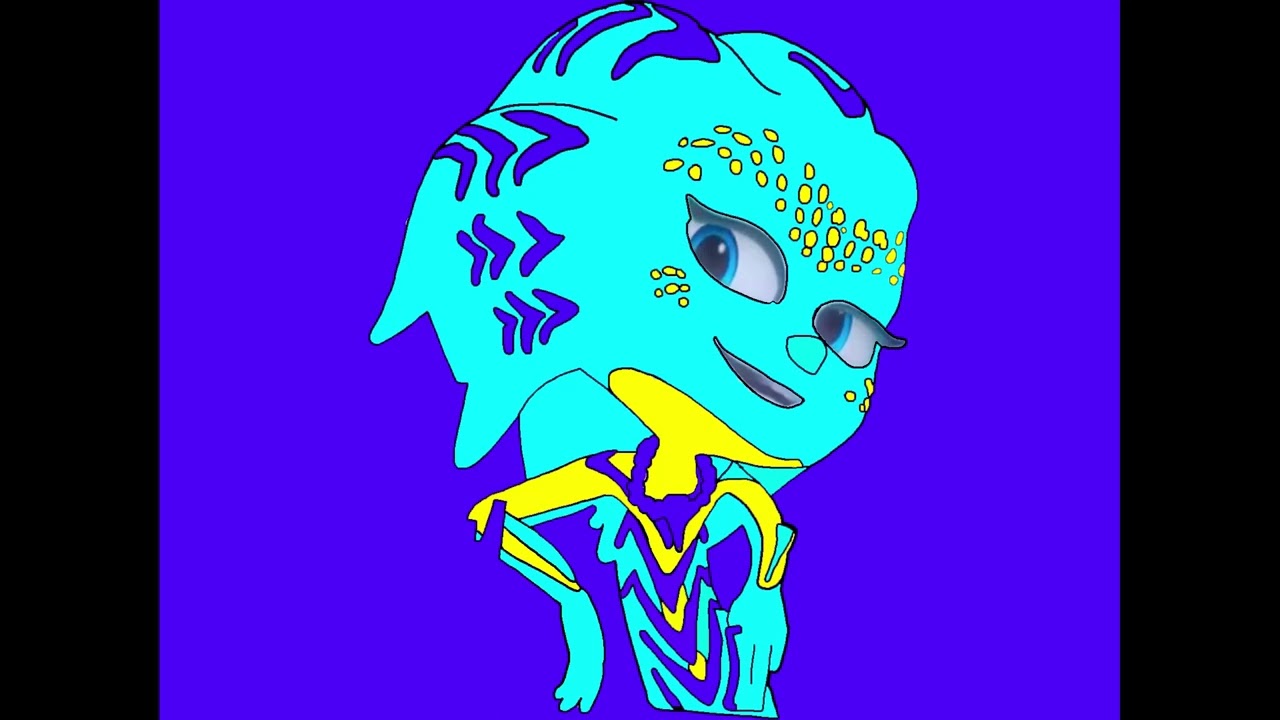 Octobella (Good and 2026 Reboot Animated) with Blue Background (Happy 10th Anniversary)