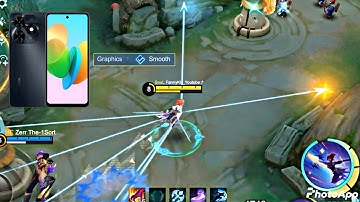 Tecno Spark 20c Fanny gameplay Mobile Legends!