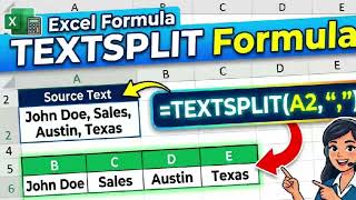 How to Use TEXTSPLIT Function in Excel (Split Text Into Cells Easily!)