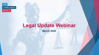 EHS Legal Update Webinar - March 2025
