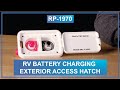 RV Battery Charging Exterior Access Hatch