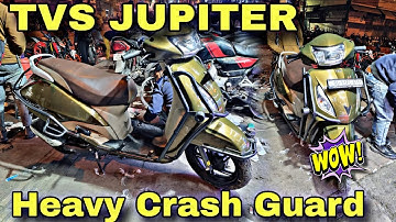 TVS JUPITER Best Crash Guard 💯 Plug And Play Modified 💯 Premium Quality 😱 Best Price 👍