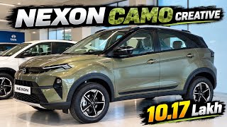 Tata Nexon Camo Creative 🔥 In-built Dashcam | Nexon Camo Edition | On Road Price | Insurance | RTO