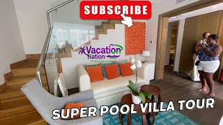 Nickelodeon Resort Punta Cana | Super Pool Villa Tour | Family Friendly Resort | #triniyoutuber