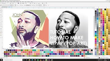Part 1 | Tutorial WPAP (POP ART) How to make eye | John Legend Object