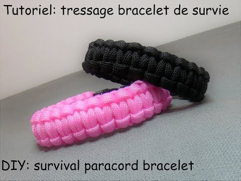 Tutoriel: tressage bracelet de survie (DIY: survival paracord bracelet
