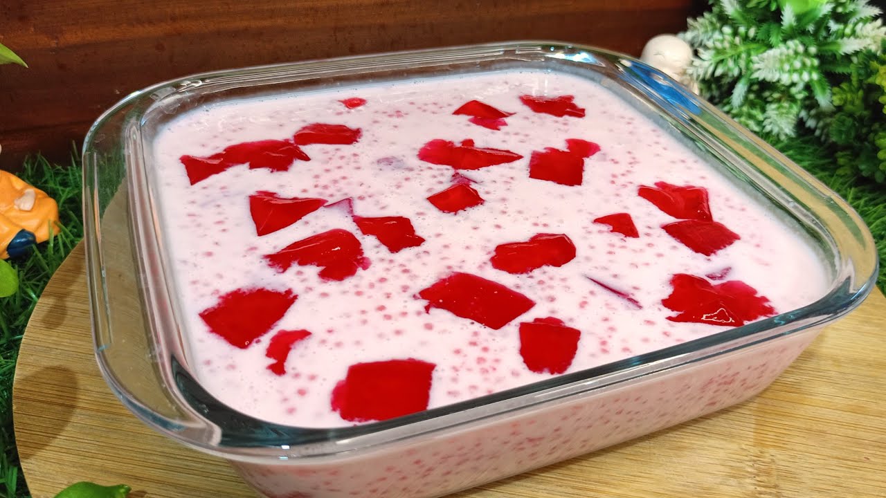 Easy Strawberry Sabudana Dessert | Strawberry Custard Kheer | Easy Recipe
