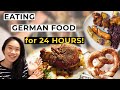 TRYING DELICIOUS GERMAN FOOD! Bratwurst, Schnitzel, Pork Knuckle! (Oktoberfest Indoors NSW Lockdown)