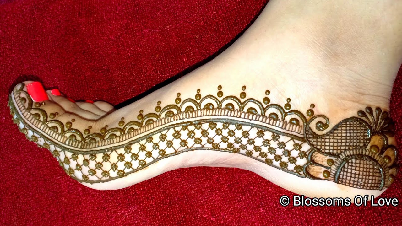 Most Beautiful Feet Mehndi Design 2020 | Simple Foot Mehndi Design ...