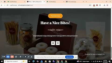 Website D&M us Delights co|WORDPRESS| UAS Webdev