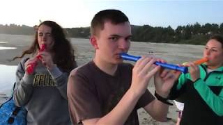 Hilarious remake of the titanic recorder meme video, but with more
twists such as... an army ;)