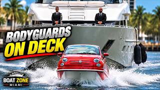 BODYGUARDS Spotted on This Mega Yacht in Miami