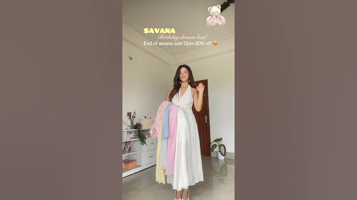 Birthday dresses haul from SAVANA 🎀🍰 End of season sale upto 80% off 😍 #birthdaydress