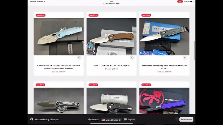 Luvthemknives take a tour on my knife selling website !  