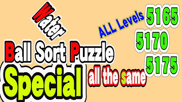 Ball Sort Puzzle Special Level after Level 5165 5170 5175 / Lock Ball and Key Ball