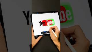 YouTube Logo Animation on iPad in Procreate