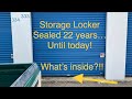 Storage Locker Sealed 22 Years why??? What's inside?