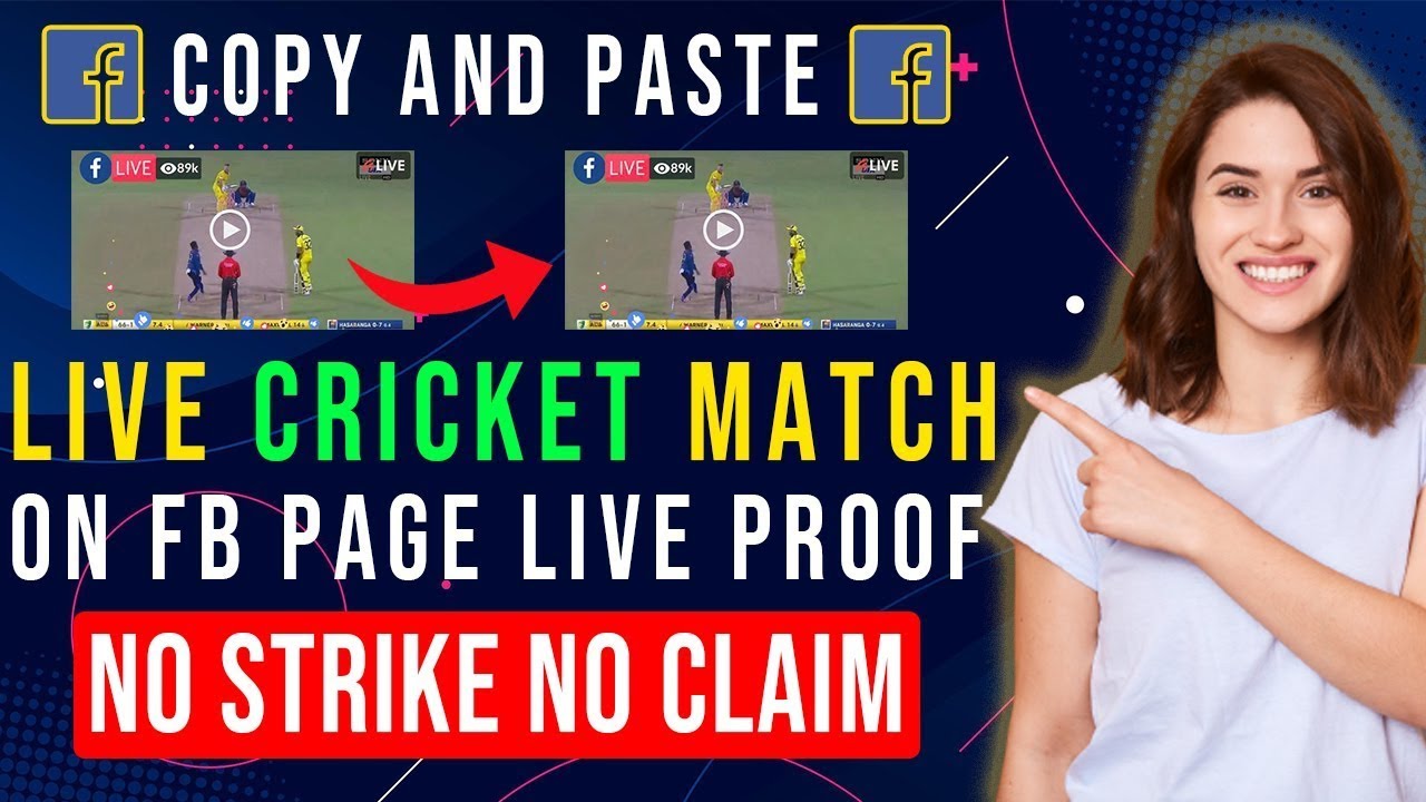 How To Live Stream Cricket Match On Facebook PageCopy andPasteEarn $500 A Day From Facebook #cricket