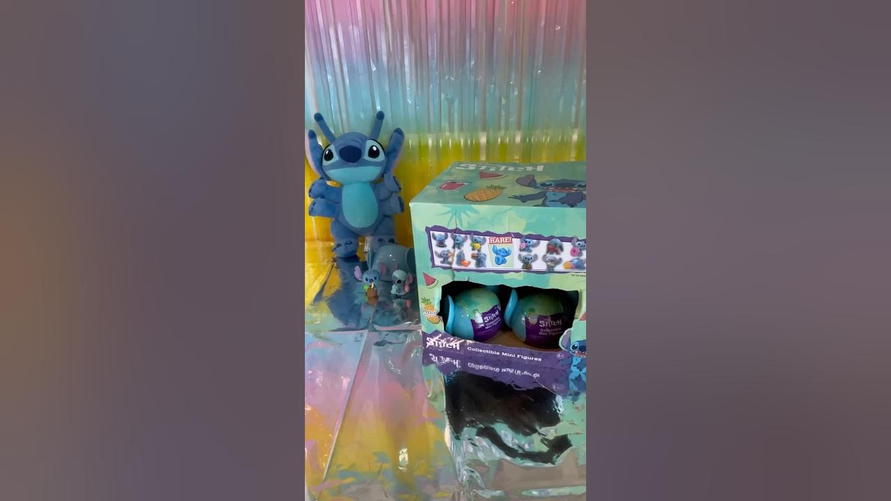 Disney STITCH Collectible Mini Figures,Feed Me Stitch Series!💙✨ #stitch  #liloandstitch #asmr 