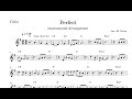 Ed Sheeran - Perfect | Sheet Music for Violin, Saxophone &amp; Trumpet