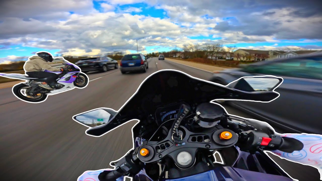 Riding a Yamaha R7 Like It's STOLEN!