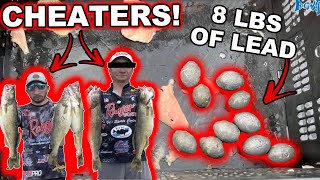 CHEATERS CAUGHT &amp; ARRESTED!! (Lead Weights In Fish During Tournament)