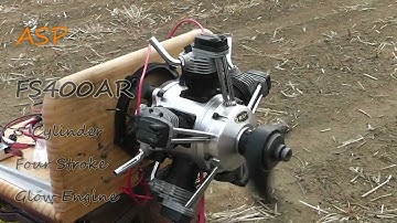 ASP FS400AR Four Stroke 5 Cylinder Glow Engine